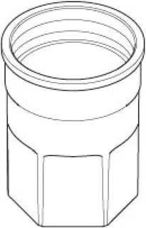 Dornbracht Anschluss ERSATZTEILE 09300110010 D 45 x 58 mm