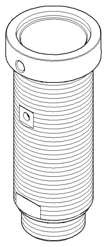 Dornbracht Anschluss ERSATZTEILE 093001196 D 36 x 88 mm Platin gebürstet