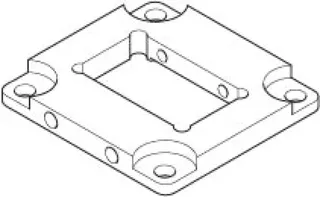 Dornbracht Anschluss ERSATZTEILE 093011160 55 x 55 x 6,5 mm
