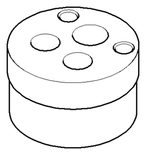 Dornbracht Verlängerung ERSATZTEILE 093011186 D 40,3 x 28,5 mm