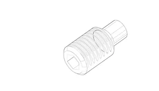 Dornbracht Befestigung Gewindestift ERSATZTEILE 093111141 M4 x 8 mm