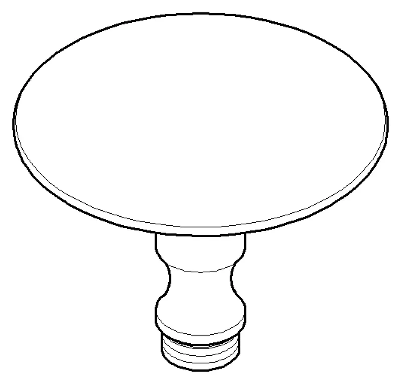 Dornbracht Stopfen ERSATZTEILE 093120097 D 63 x 48 mm Platin gebürstet