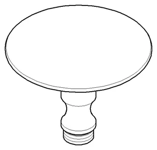 Dornbracht Stopfen ERSATZTEILE 093120097 D 63 x 48 mm Platin gebürstet