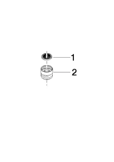 Dornbracht Adapter f.Brauseabgang SERIENNEUTRAL 12202979 3/8" x 1/2" Platin – Bild 4