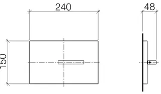 Dornbracht Abdeckplatte SERIENNEUTRAL 12660979 Messing gebürstet (23kt Gold) – Bild 3