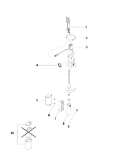 Dornbracht eMOTE Steuergerät für Standmontage ERSATZTEILE 12826850 – Bild 3