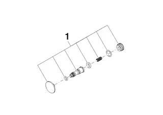 Dornbracht Reparaturset ERSATZTEILE 12863970 Platin gebürstet – Bild 2