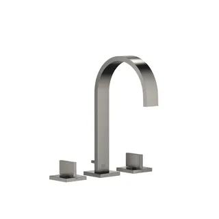 Dornbracht Waschtisch-3-Lochbatt. mit Ablaufgarnitur MEM 20713782 Dark Platinum gebürstet
