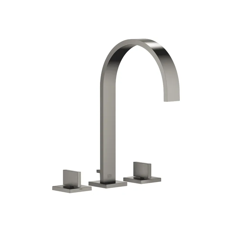 Dornbracht Waschtisch-3-Lochbatt. mit Ablaufgarnitur MEM 20715782 Dark Platinum gebürstet