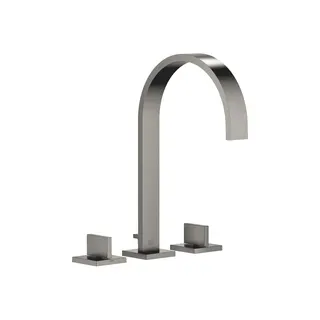 Dornbracht Waschtisch-3-Lochbatt. mit Ablaufgarnitur MEM 20715782 Dark Platinum gebürstet