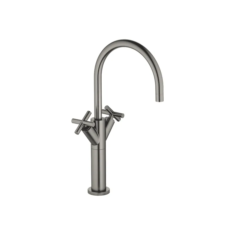 Dornbracht Waschtisch-ELB mit erhöhtem Standfuß TARA 22533892 Dark Platinum gebürstet