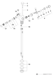 Dornbracht Bidet-ELB mit Ablaufgarnitur MADISON 24510360 Platin gebürstet – Bild 4