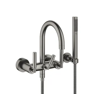 Dornbracht Wannenbatterie für Wandmontage TARA 25133882 Dark Platinum gebürstet