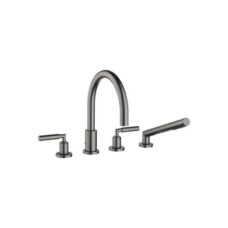 Dornbracht Wannen-Vierlochbatt. f.W.-randmont. TARA 27512882 Dark Platinum gebürstet
