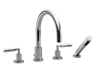 Dornbracht Wannen-Vierlochbatt. f.W.-randmont. TARA 27512882 Dark Platinum gebürstet – Bild 2