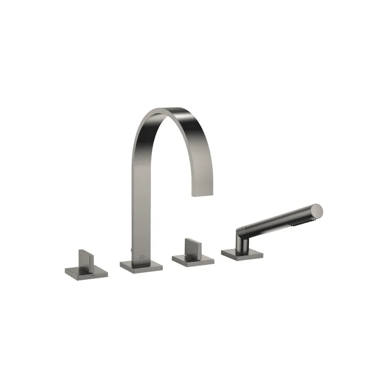 Dornbracht Wannen-Vierlochbatt. f.W.-randmont. MEM 27532782 Dark Platinum gebürstet