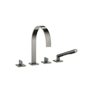 Dornbracht Wannen-Vierlochbatt. f.W.-randmont. MEM 27532782 Dark Platinum gebürstet
