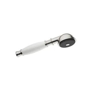 DO Metall-Handbrause mit Porzellangriff (weiß) MADISON 28002970 Platin gebürstet