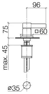 Dornbracht Waschtisch-Einhandbatterie MEM 29210782 Platin – Bild 3