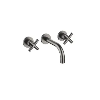 Dornbracht Waschtisch-Wandbatt. ohne Ablaufgarnitur TARA 36707892 Dark Platinum gebürstet