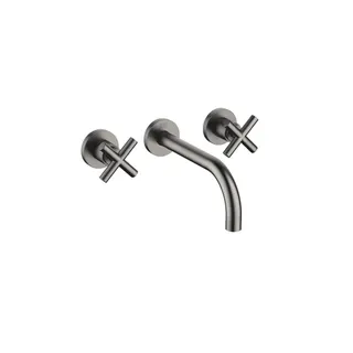Dornbracht Waschtisch-Wandbatt. ohne Ablaufgarnitur TARA 36712892 Dark Platinum gebürstet