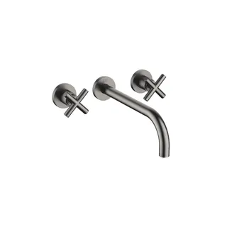 Dornbracht Waschtisch-Wandbatt. ohne Ablaufgarnitur TARA 36717892 Dark Platinum gebürstet