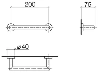 Dornbracht Wannengriff SERIENSPEZIFISCH 83020979 Chrom – Bild 3