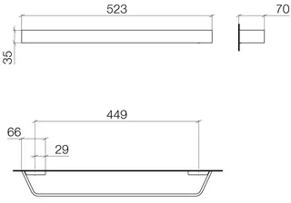 Dornbracht Badetuchhalter CL.1 83045705 Dark Platinum gebürstet – Bild 3