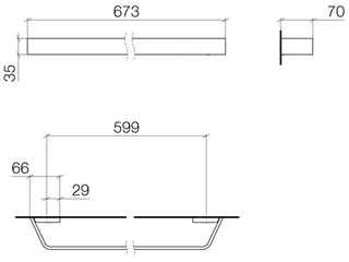 Dornbracht Badetuchhalter CL.1 83060705 Platin gebürstet – Bild 3
