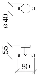 Dornbracht Haken, 2-teilig SERIENSPEZIFISCH 83256979 Chrom – Bild 3