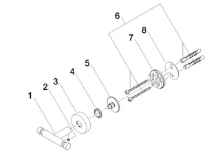 Dornbracht Haken, 2-teilig SERIENSPEZIFISCH 83256979 Schwarz matt – Bild 5