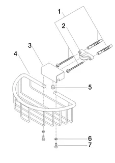 Dornbracht Duschkorb für Wandmontage SERIENNEUTRAL 83290970 Chrom – Bild 4