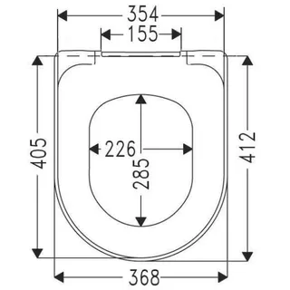 Villeroy & Boch O.novo WC-Sitz zu 568810, weiß – Bild 2