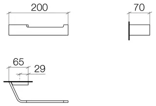 Dornbracht Papierrollenhalter ohne Deckel CL.1 83500705 Platin gebürstet – Bild 3