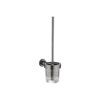 Dornbracht Toiletten-Bürstengarnitur, Wandmodell TARA 83900892 Dark Platinum gebürstet