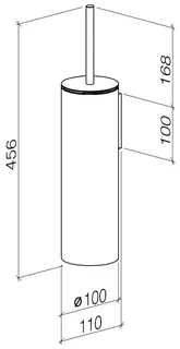 Dornbracht Toiletten-Bürstengarnitur, Wandmodell SERIENSPEZIFISCH 83910979 Platin – Bild 3