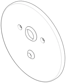 Dornbracht Abdeckung mit Umstellung ERSATZTEILE 90110108700 D 190 x 9 mm Chrom