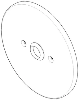 Dornbracht Abdeckung ohne Umstellung ERSATZTEILE 90110108900 D 190 x 9 mm Chrom