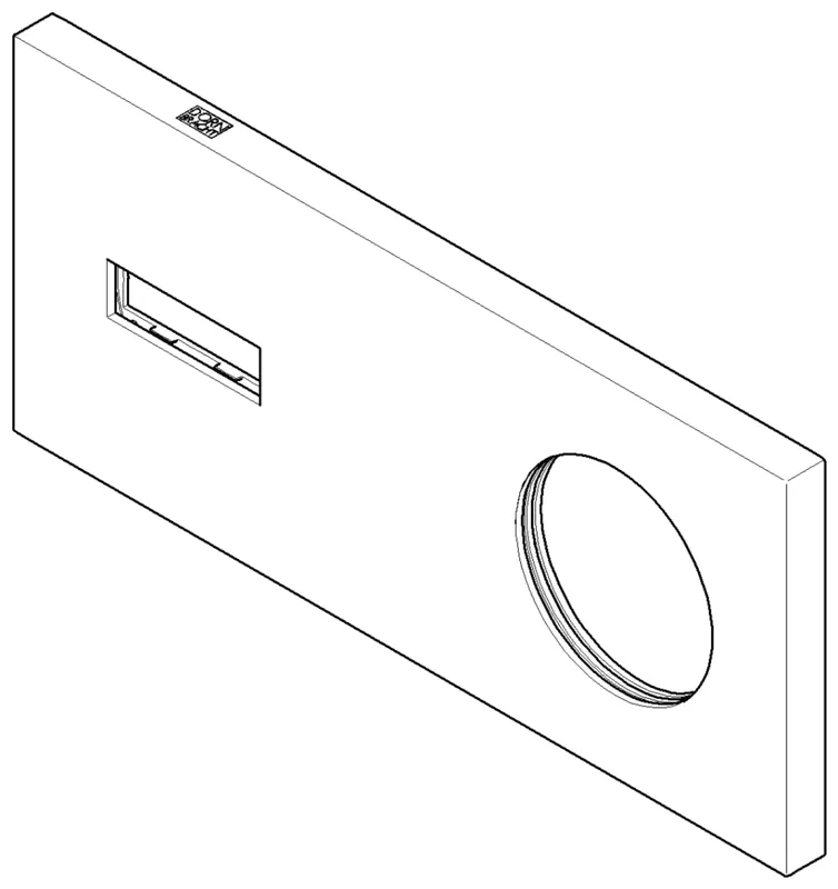 Dornbracht Abdeckung ERSATZTEILE 90110118600 80 x 180 x 9 mm Cyprum