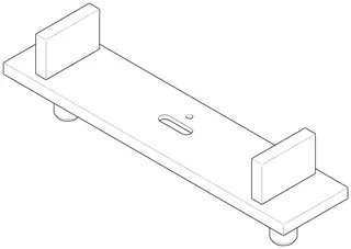 Dornbracht Abdeckung ERSATZTEILE 90110118900 260 x 75 x 60 mm Chrom