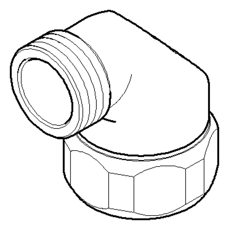 Dornbracht Anschluss ERSATZTEILE 90110300600 D 28 mm, 1/2" Chrom