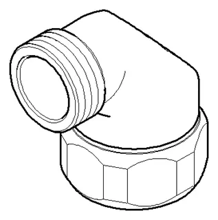Dornbracht Anschluss ERSATZTEILE 90110300600 D 28 mm, 1/2" Chrom