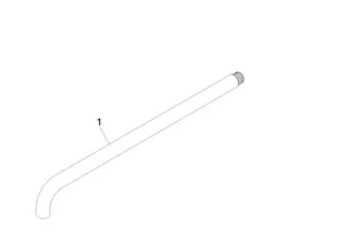 Dornbracht Rohr ERSATZTEILE 90110307000 462 x 61 x 24 mm Chrom – Bild 2