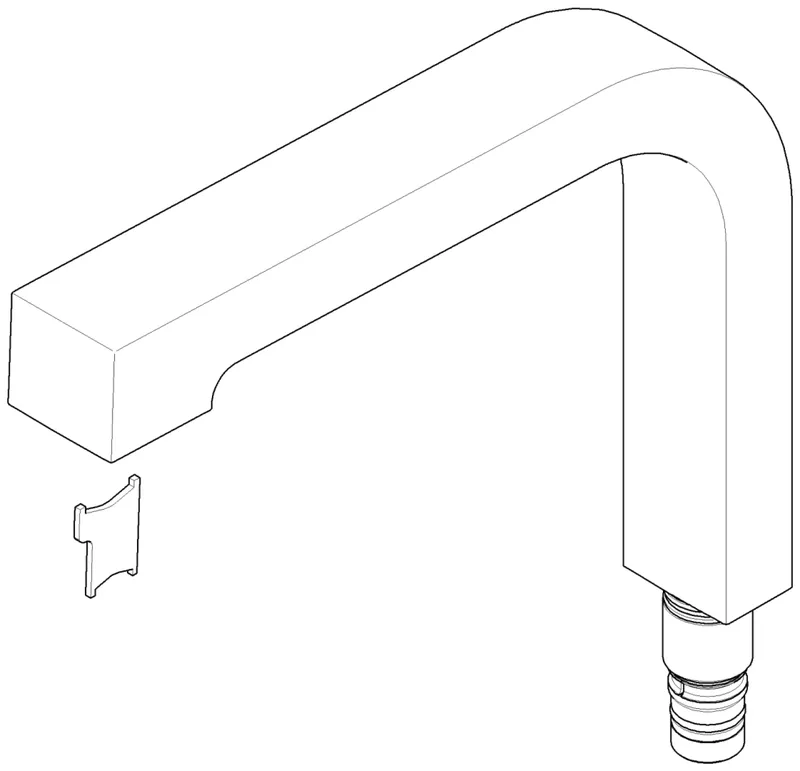 Dornbracht Auslauf mit Perlatorschlüssel ET 90110609703 269 x 214 x 41 mm Chrom