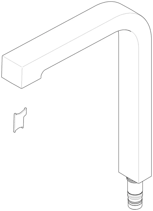 Dornbracht Auslauf ERSATZTEILE 90110609803 235 x 330 mm, M24 x 1 Chrom