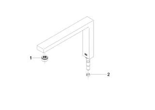 Dornbracht Auslauf ERSATZTEILE 90110618904 272 x 171 x 36 mm, 8 l/min. Chrom – Bild 2