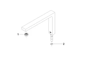 Dornbracht Auslauf ERSATZTEILE 90110618906 272 x 171 x 36 mm, 5,7 l/min. Chrom – Bild 2