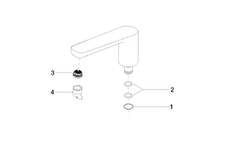 Dornbracht Auslauf ERSATZTEILE 90119000300 183 mm, 27-30 l/min. Chrom – Bild 2