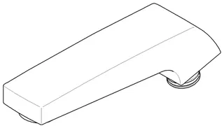Dornbracht Auslauf ERSATZTEILE 90119103103 170 x 65 x 42 mm, 5,7 l/min. Platin gebürstet