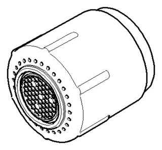 Dornbracht Einsatz Einsatz für Spülbrause ERSATZTEILE 90120107400 90 x 90 x 30 mm – Bild 2